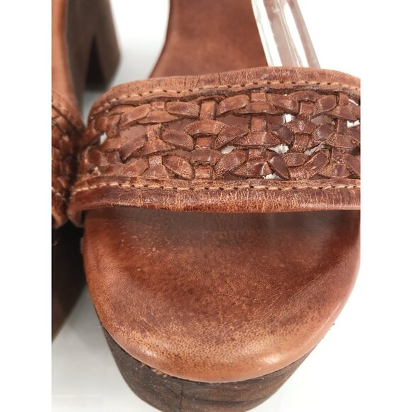 Bed Stu Kenya Platform Sandals Women's 11 Bown Leather Buckle Chunky Gladiator - Picture 5 of 15